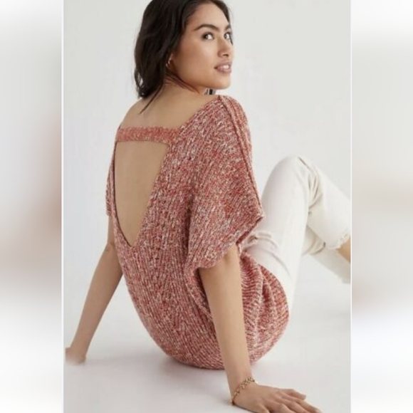 Anthropolgie Pilcro and the Letterpress Oversized Open Back Sweater Top - Picture 1 of 12